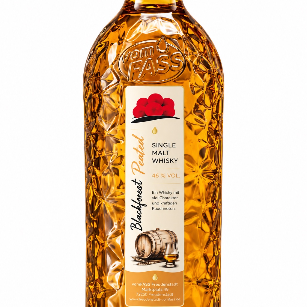 Blackforest Peated Whisky 46 % Vol.,350 ml