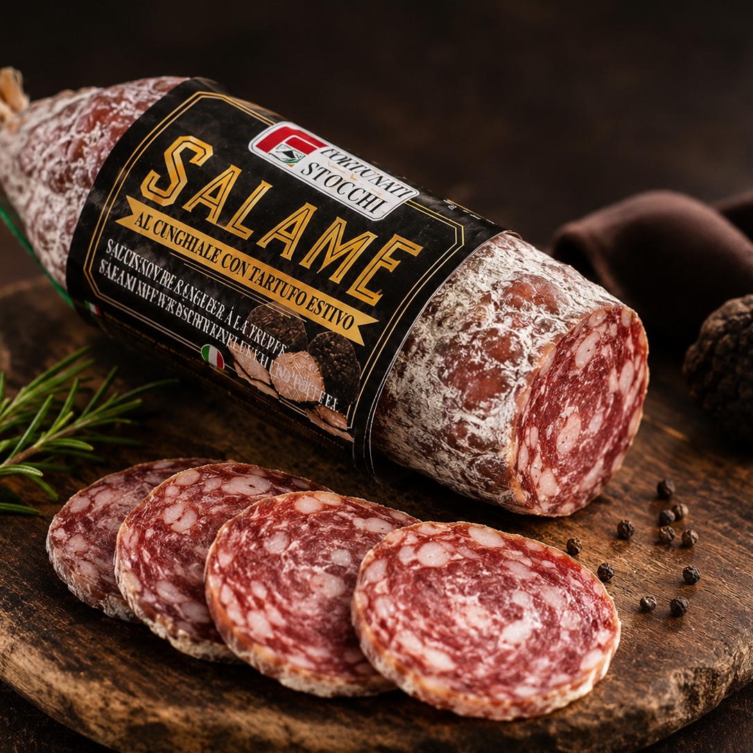 Wildschweinsalami mit Sommertrüffel ca. 250g