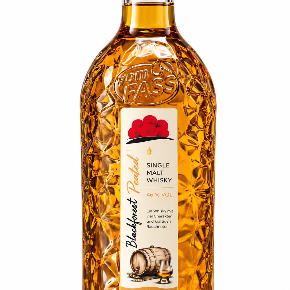 Blackforest Peated Whisky 46 % Vol.,100 ml