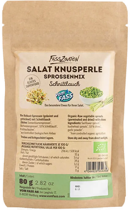Bio-Salat Knusperle Sprossenmix Schnittlauch