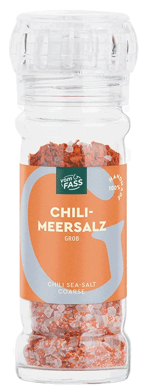 Chili-Salz in der Mühle