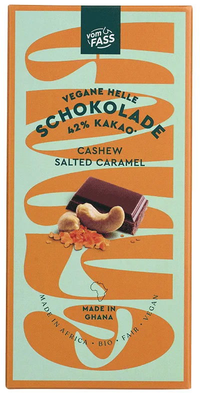 Bio-Schokoladentafel Cashew Salted Caramel