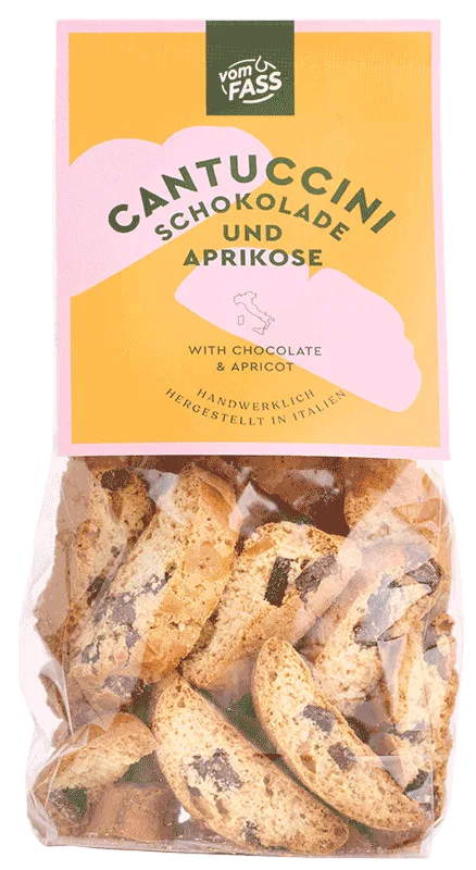 Cantuccini mit Schokolade und Aprikose