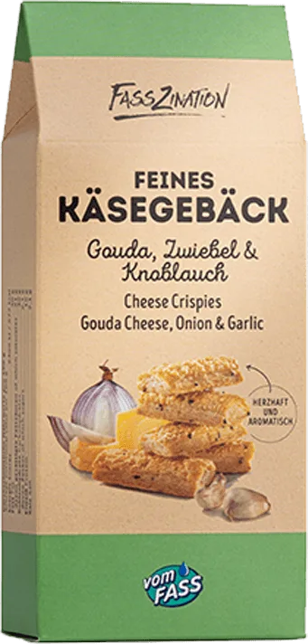 Käsegebäck Gouda, Zwiebel & Knoblauch