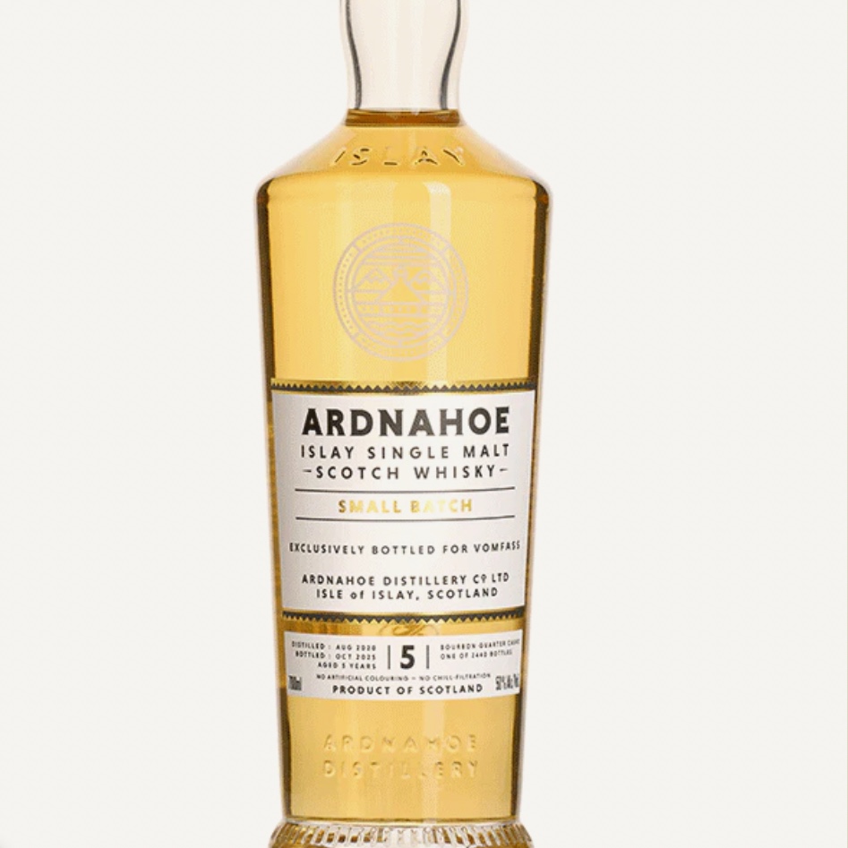 Ardnahoe "Heavily Peated Bourbon Cask", 50 % vol., 0,7 l Fl.