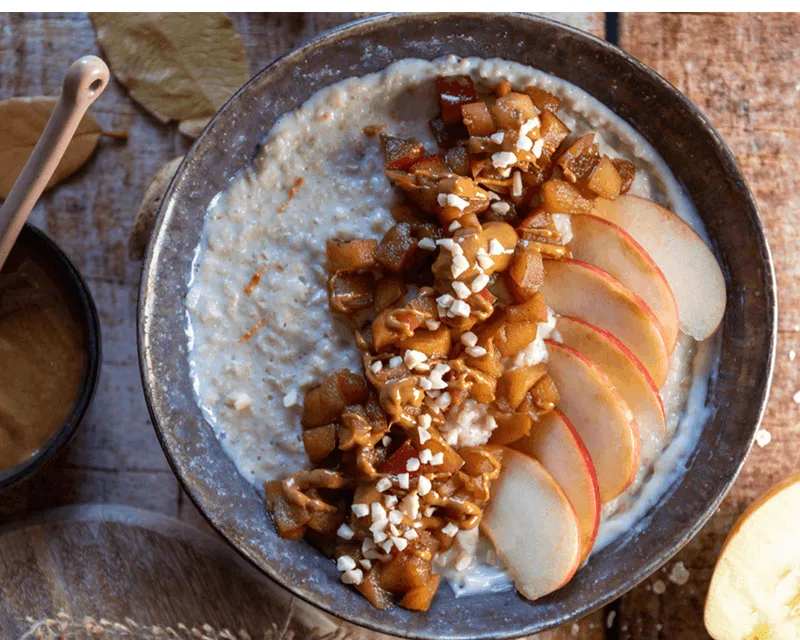 Apfel-Zimt-Porridge mit Apfel Balsam-Essig