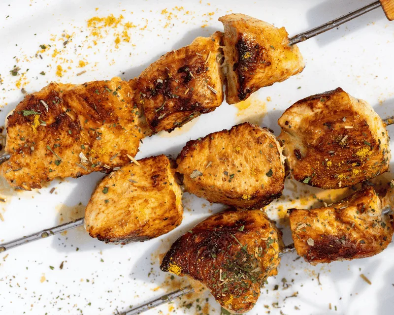 Hähnchenspieße mit Maracuja-Marinade