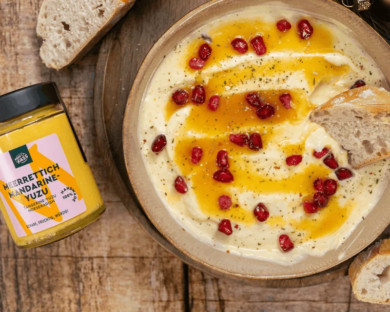 Meerrettich Mandarine-Yuzu Dip
