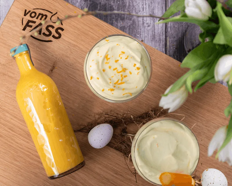 Orangen-Eierlikör-Mousse