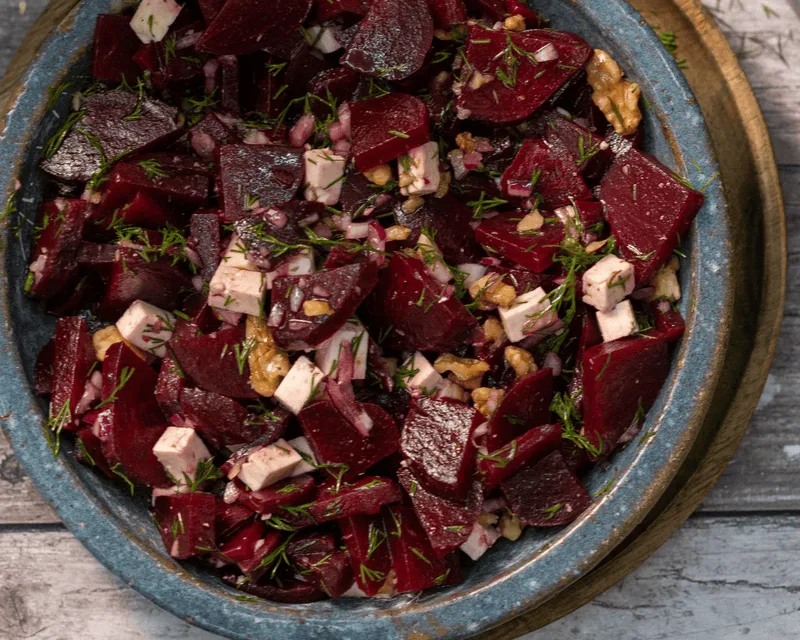 Rote-Bete-Salat mit Maletti Bianco