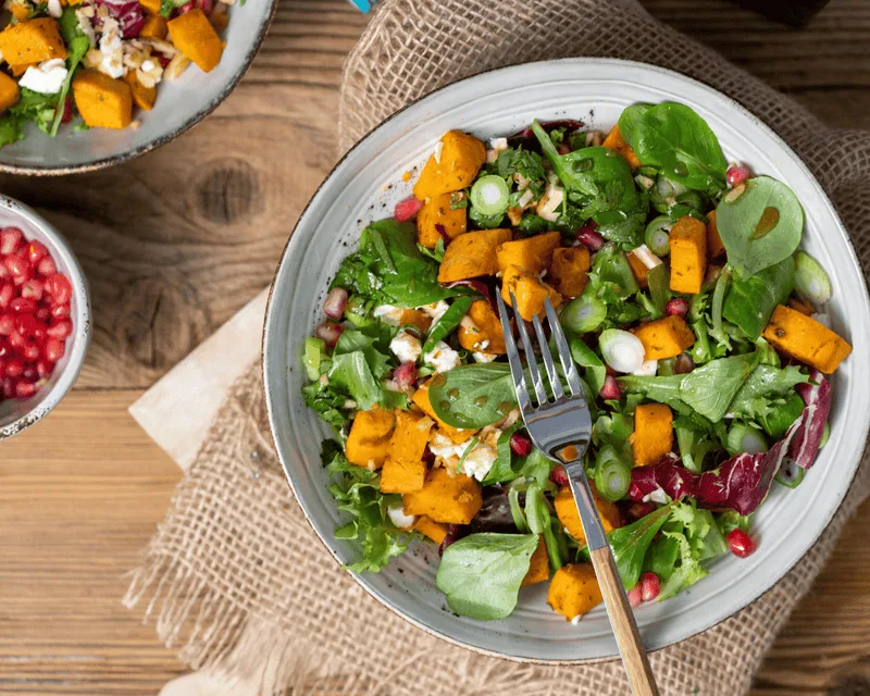 Salat mit Süßkartoffel