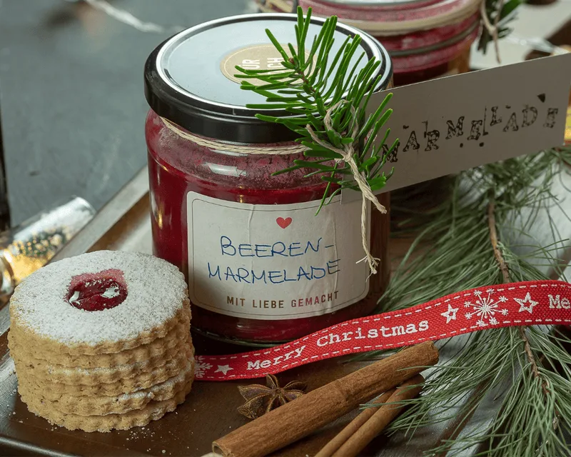 Weihnachtliche Beeren-Marmelade